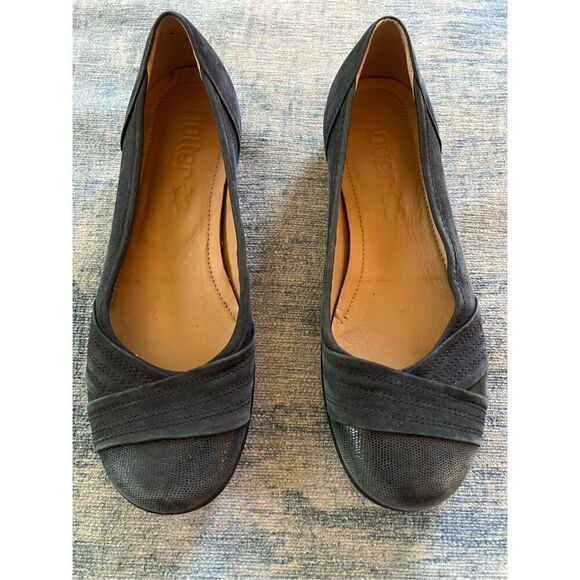 Hotter Comfort Concept Blue Gray Natasha Ballet Flats Size 6.5 - Picture 2 of 7
